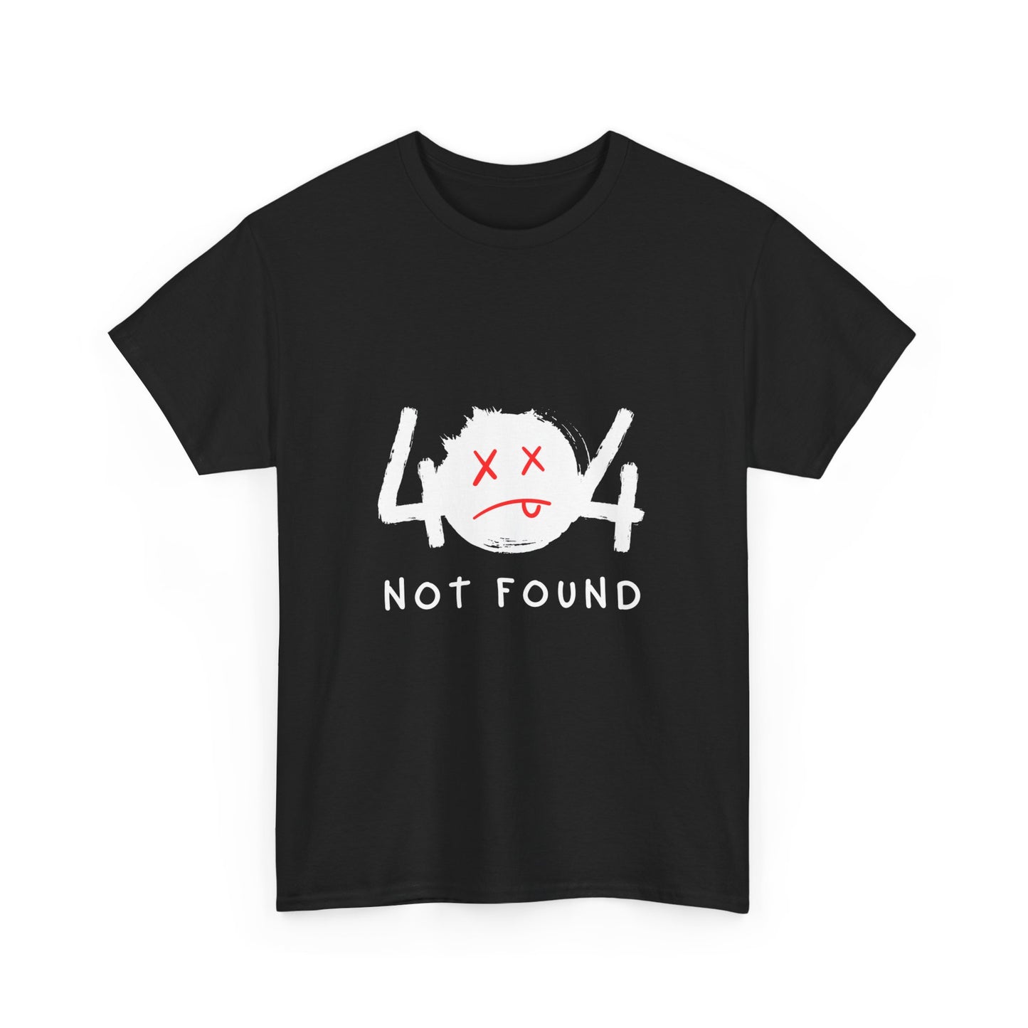 404 Not Found Unisex Heavy Cotton Tee - Trendy Graphic T-Shirt for Casual Wear