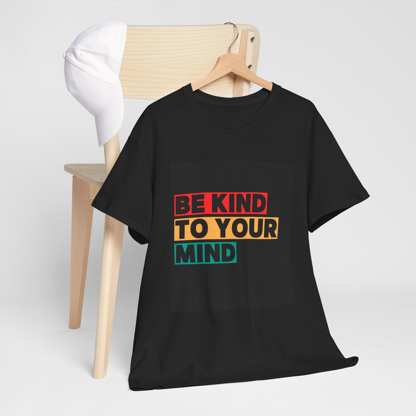 Be Kind to Your Mind Unisex Heavy Cotton Tee - Inspirational T-Shirt for Mental Health Awareness