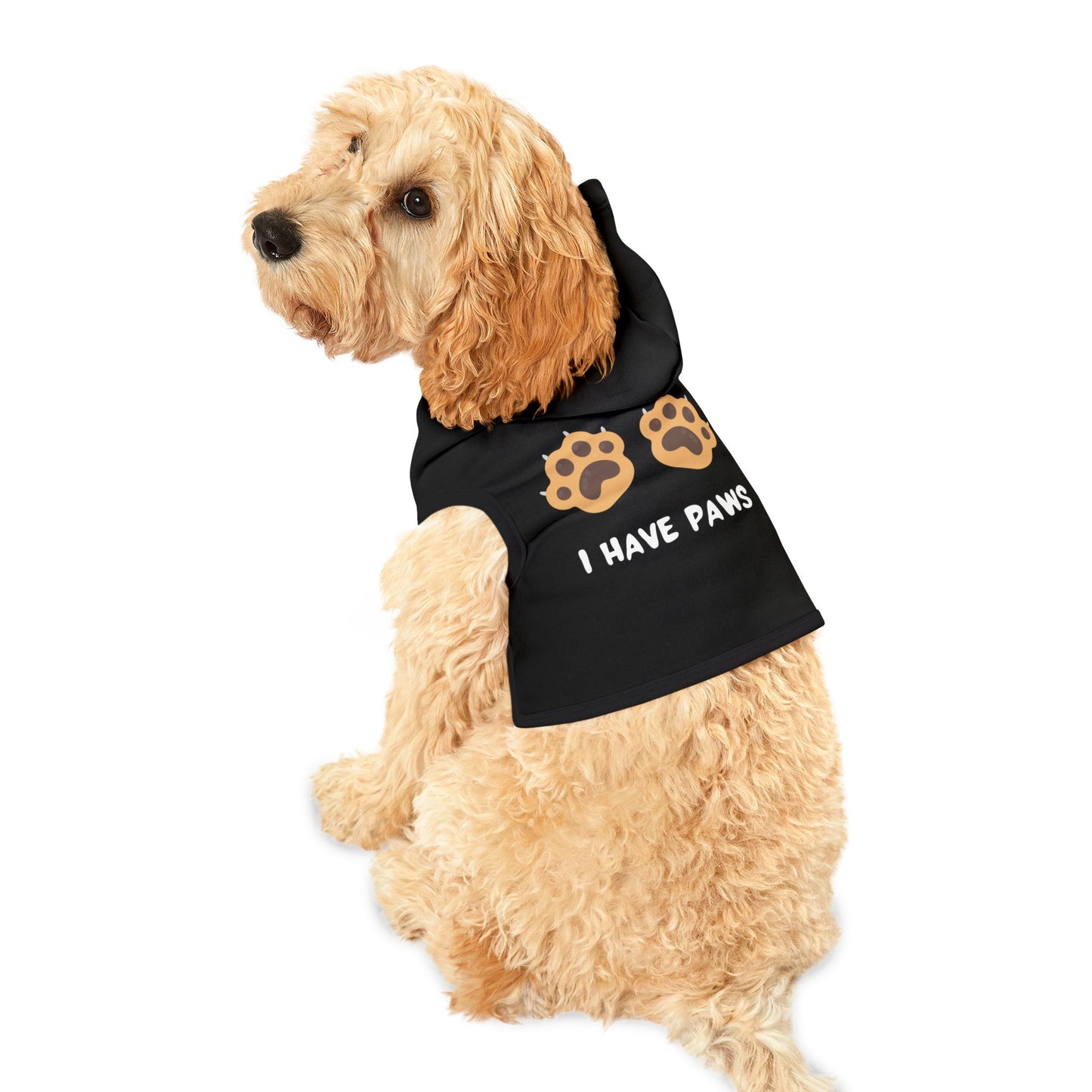 Paw Print Pet Hoodie: I Have Paws Design