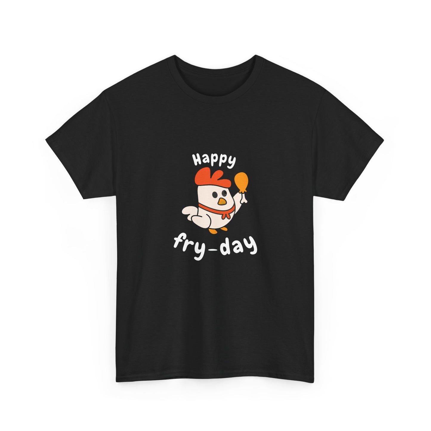 T-Shirt - Happy Fry-day Unisex Heavy Cotton Tee