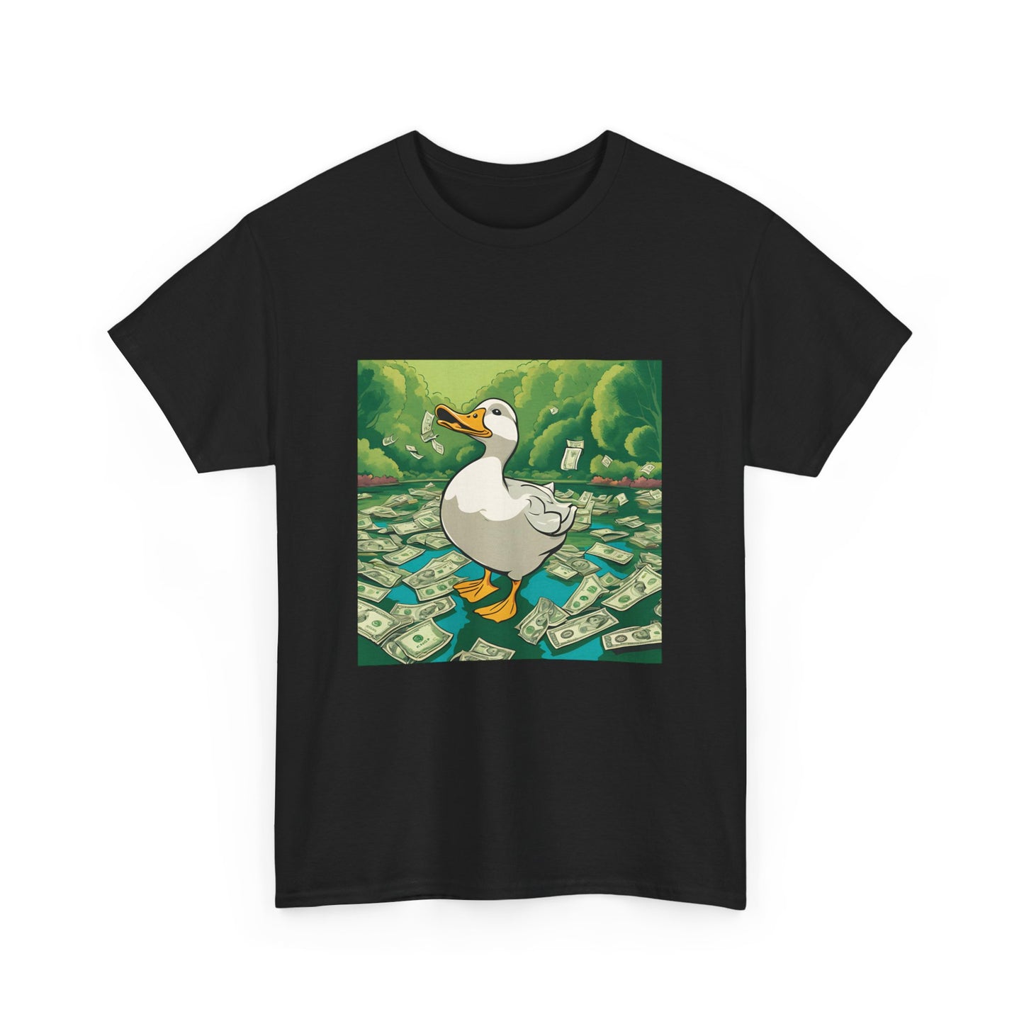 Funny Money Duck Unisex Heavy Cotton Tee