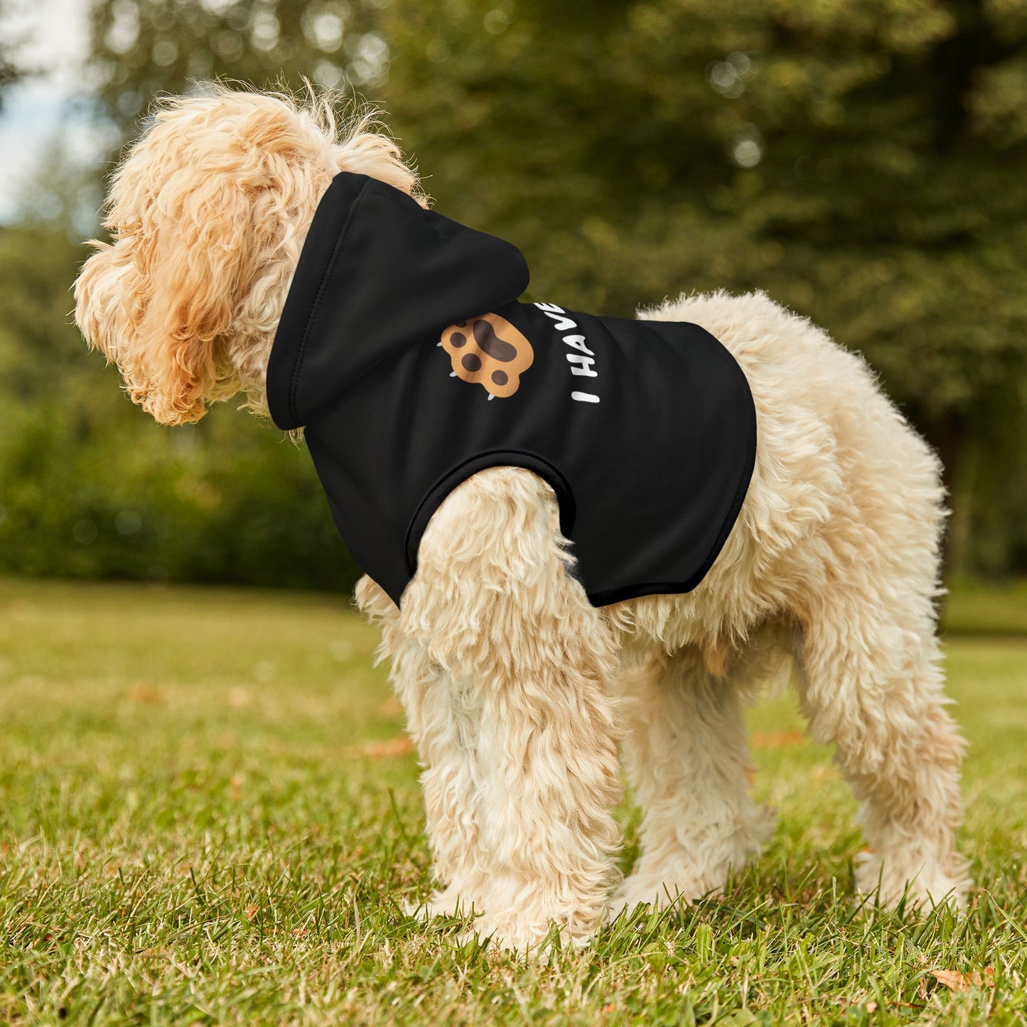 Paw Print Pet Hoodie: I Have Paws Design